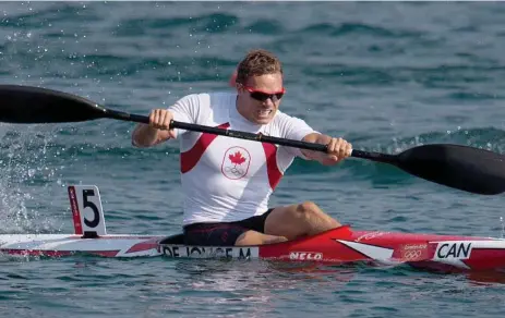  ?? SEAN KILPATRICK/THE CANADIAN PRESS ?? Canada’s Mark de Jonge is the consensus choice to win gold in the K1 200-metre kayak race. He won bronze in the event in London four years ago.