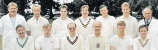  ??  ?? Rothley Park President’s Day 1988 - the President’s XI skippered by Brian Close CBE.