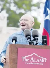  ?? JULYSA SOSA/THE SAN ANTONIO EXPRESS-NEWS 2014 ?? Phil Collins donated his collection of artifacts to the state of Texas.