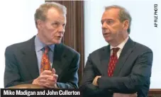  ??  ?? Mike Madigan and John Cullerton