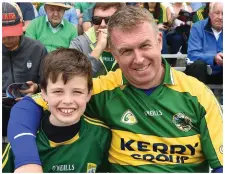  ?? Photos by Michelle Cooper Galvin ?? Morgan and Liam O’Connell, Tralee, at the Munster Final on Sunday.