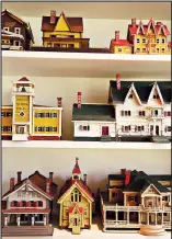  ?? TNS/Raleigh News & Observer/JULI LEONARD ?? The range of the collection is varied from houses and churches, stores and factories, to carousels and Ferris wheels and castles and capitols.