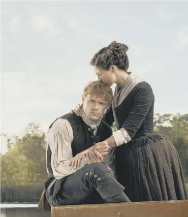  ??  ?? 0 Time-travelling drama Outlander shifted to North Carolina which began with the Jacobite Rising