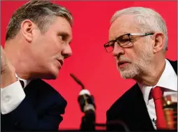  ?? ?? BREAKAWAY CLAIM: Starmer with ex-Labour leader Jeremy Corbyn