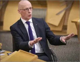  ?? ?? John Swinney’s role in the contract process was ignored by the ‘missing’ email