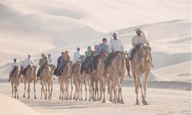  ??  ?? ↑
The annual desert journey kicked off from Liwa’s Empty Quarter in the Western Region of Abu Dhabi on Sunday (29 November).
