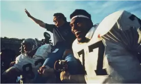  ?? Photograph: Dennis Desprois/NFL ?? John Madden celebrates after coaching the Oakland Raiders to a 32-14 win over the Minnesota Vikings in Super Bowl XI.