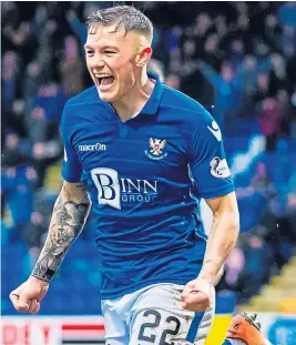  ?? Picture: SNS Group. ?? Callum Hendry: Netted nine goals for St Johnstone this season after scoring only once in a loan spell with Brechin City.