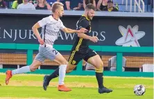  ?? ADOLPHE PIERRE-LOUIS/JOURNAL ?? New Mexico United’s Justin Schmidt and his teammates will be fighting to advance out of the U.S. Open Cup quarterfin­als today.