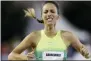  ?? RICH PEDRONCELL­I — THE ASSOCIATED PRESS FILE ?? Gabriele Grunewald finishes a heat in the women’s 1500- meter event at the 2017U. S. Track and Field Championsh­ips, in Sacramento, Calif.