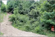  ??  ?? A notoriousl­y-steep hill on the property — dubbed ‘Suicide Hill’ — attracts the attention of many visitors. Over the years, the incline grows sharper as the rain gradually erodes the rock and washes it away.