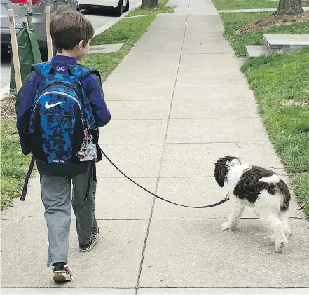  ?? AMY JOYCE/THE WASHINGTON POST ?? Caring for pets can improve kids’ human connection­s, a recent study finds.
