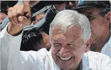  ?? MARCO UGARTE THE ASSOCIATED PRESS FILE PHOTO ?? Presidenti­al candidate Andres Manuel Lopez Obrador has argued for more reliance on domestic production.