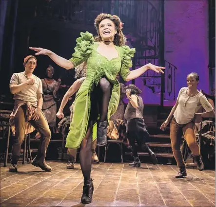  ?? Matthew Murphy DKC O&M Co. ?? AMBER GRAY leads the cast of “Hadestown,” which got 14 nomination­s in the annual recognitio­n of excellence in Broadway theater.