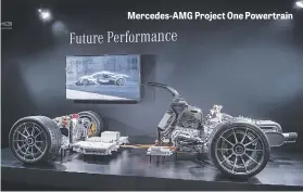  ??  ?? Mercedes-AMG Project One Powertrain