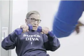  ??  ?? Even at 85 years old, U.S. Supreme Court Associate Justice Ruth Bader Ginsburg maintains an enviable fitness level.
