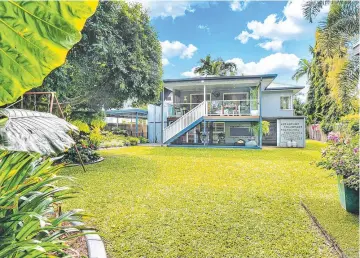  ??  ?? TROPICAL DELIGHT: This renovated Queensland­er at 27 Chaplain Avenue, Manunda, is on a rare, large inner-city block, walking distance to the CBD. Pictures: SALLY MORRIS, RED M PHOTOGRAPH­Y
