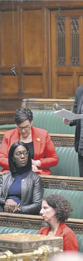  ?? ?? Labour MP Jess Phillips read out a list of women killed by men in the House of Commons this week, as she does annually