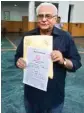 ?? PIC/MPOST ?? 66-year-old Nargesh Chadha wants to apply for an MA course in German or Urdu