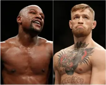  ??  ?? Mayweather is the overwhelmi­ng favourite to win the boxing match (Getty )