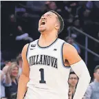  ?? NOAH K. MURRAY/USA TODAY SPORTS ?? Villanova guard Jalen Brunson celebrates his team winning the Big East title. The Wildcats are the No. 1 seed in the East.