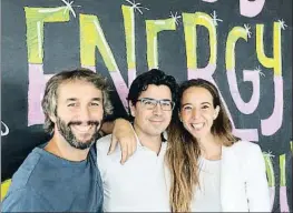  ?? LV ?? Els fundadors Oriol Vila, Ferran Nogué i Carlota Pi