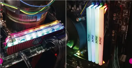  ??  ?? 1. Adata’s Gammix S11 has a very cool heat spreader.
2. Spectrix D80 RAM offers some truly ludicrous speeds.
3. Spectrix D41 RAM boasts speeds up to DDR4-5000.
4. The HD830 external drive can handle some rough... handling?