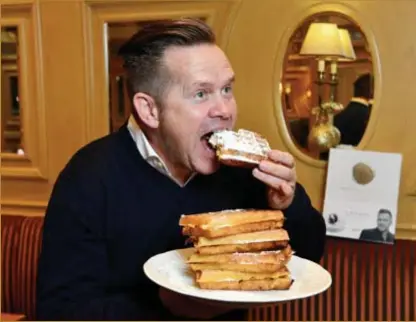  ?? FOTO JAN VAN DER PERRE ?? Roger van Damme: “De lacquemant­s blijven zoals ze zijn, pannenkoek­en kan ik iets beter.”