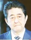  ??  ?? Shinzo Abe