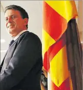  ?? RICARD CUGAT ?? Manuel Valls, ahir.