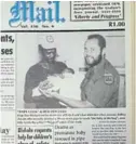  ?? Pictures: SUE MACLENNAN / GROCOTT'S MAIL ?? CATCHING UP: ‘ Baby Luck, now known as Mihlali Ncula, meets Tim Hackart, who rescued her from a drain 21 years ago, an experience that changed his life.