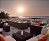  ?? PHOTO ( ABOVE): BEACH HOUSE ROOFTOP ?? LEVEL 2 ADDRESS
Park Hyatt Abu Dhabi Hotel and Villas, Saadiyat Island, Abu Dhabi OPENING HOURS
4PM till midnight daily