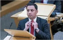  ?? ?? Anas Sarwar’s move could bring an early Holyrood election