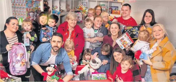  ??  ?? 12,500 gifts have been donated to the St David’s Toy Appeal, smashing the original target of 10,000