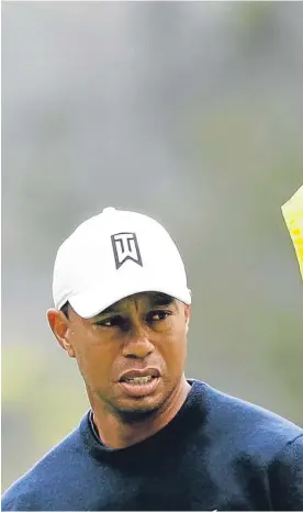  ?? Picture: AP. ?? Tiger Woods during his final practice round at Augusta National yesterday.