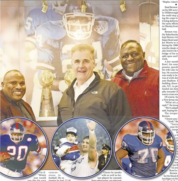 Members of Giants' 1986 Super Bowl share glory and pain of