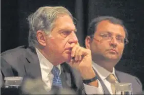  ?? HT/FILE ?? Ratan Tata (left) and Cyrus Mistry: A neverendin­g battle