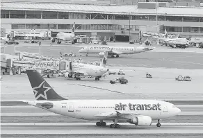  ?? PETER J. THOMPSON / NATIONAL POST FILES ?? Legislatio­n that would make airline passengers more aware of their rights is tied up in an omnibus transporta­tion bill that remains at first reading in the Senate.