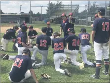  ?? KEV HUNTER/MEDIANEWS GROUP ?? Doylestown huddles after its victory over Nor-Gwyn.