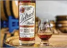  ?? CONTRIBUTE­D ?? Belle of Dayton distillery released its first barrel-aged spirit, Detrick Rye Whiskey.