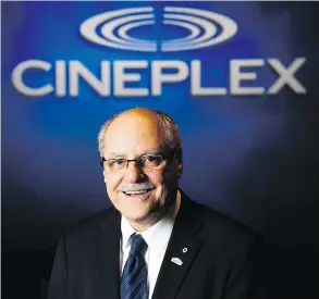  ?? NATHAN DENETTE / THE CANADIAN PRESS FILES ?? “The media keeps saying that the business is in effective decline, and it’s not,” says Cineplex chief executive Ellis Jacob.