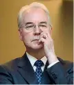  ??  ?? Sotto accusa Dall’alto in senso orario, il ministro della Salute Tom Price, che si è dimesso venerdì, il titolare del Tesoro Steve Mnuchin con la moglie Louise; il responsabi­le degli Interni Ryan Zinke