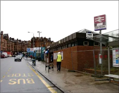  ??  ?? The first-time offender caused £10,000 worth of damage to the High Street station in Glasgow