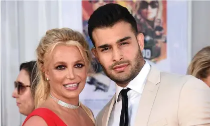  ?? ?? Britney Spears and Sam Asghari at the Los Angeles premiere of Once Upon a Time in Hollywood in 2019. Photograph: Jordan Strauss/ Invision/AP