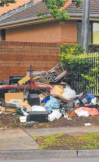  ??  ?? Just returned home from watching the Cows ( good win) To find my kerbside rubbish strewn all over my front lawn Happy for u to have a look or take but common decency would expect u to leave it the way u found it in a nice neat pile Obviously too much to ask. Angry Mum Mount Louisa