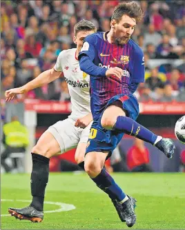  ?? AFP ?? ■ Lionel Messi put on an exhilarati­ng display of football during the King’s Cup final on Saturday.