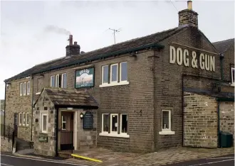  ?? ?? ABOVE:
The Dog and Gun, Oxenhope, where plates have been known to jump off walls.