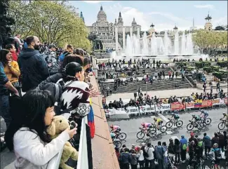  ?? ÀLEX GARCIA ?? La Volta a Catalunya durant l’última etapa del 2019