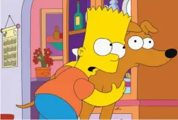  ?? Fox ?? The popular Fox television show “The Simpsons” is among the movie and TV properties that will be acquired by Disney in the blockbuste­r deal.