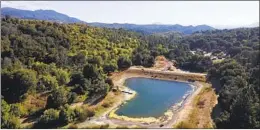  ?? ANA RAMIREZ U-T ?? Man-made Lake Jessop at the YMCA’S Camp Marston in Julian has been a victim of drought over the years. The overnight youth camp sits on 200 acres.